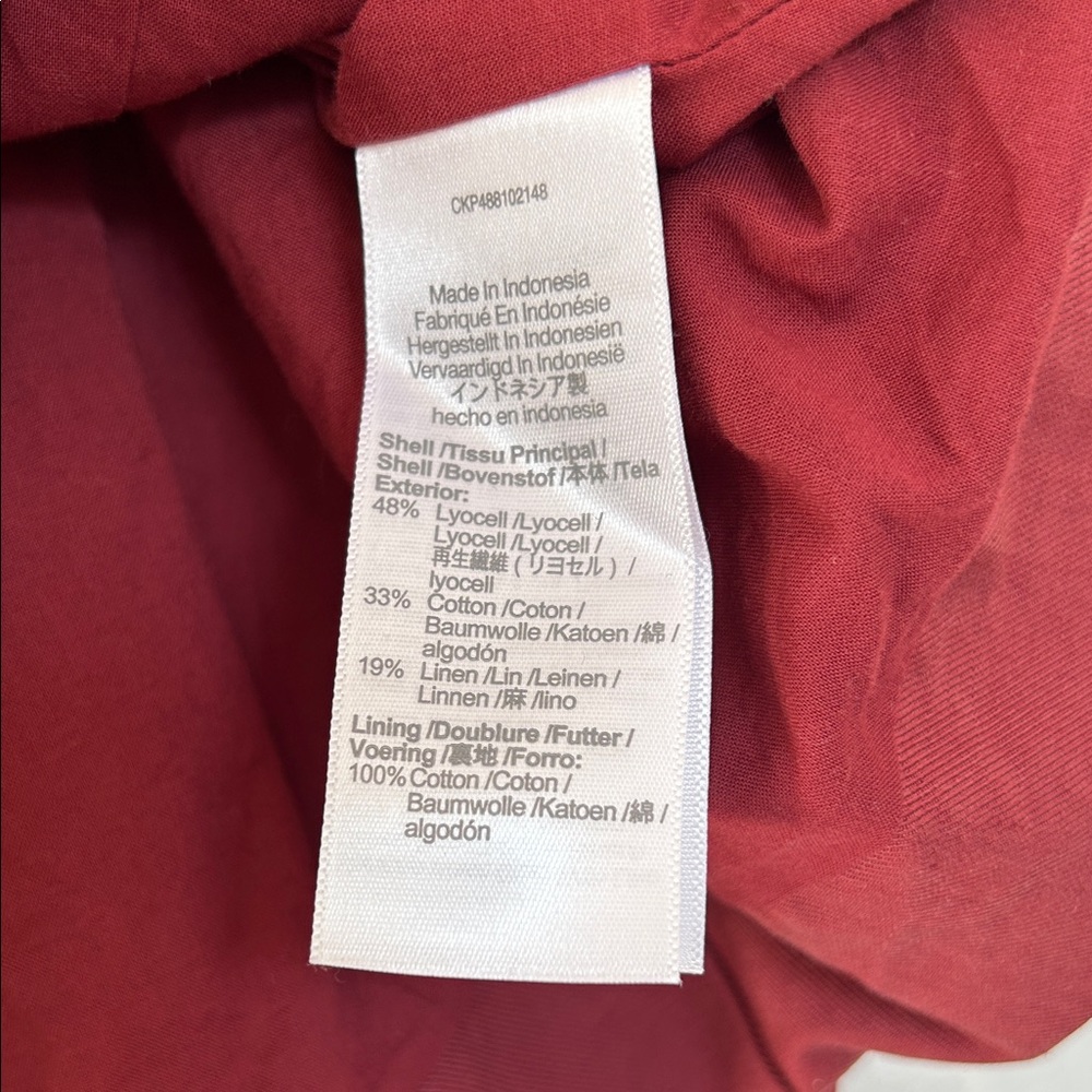 Madewell Rust Button-Front Square-Neck Tank - Picture 7 of 7